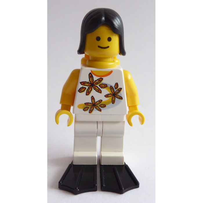LEGO Scuba Diver with Flippers and Air Tanks Minifigure