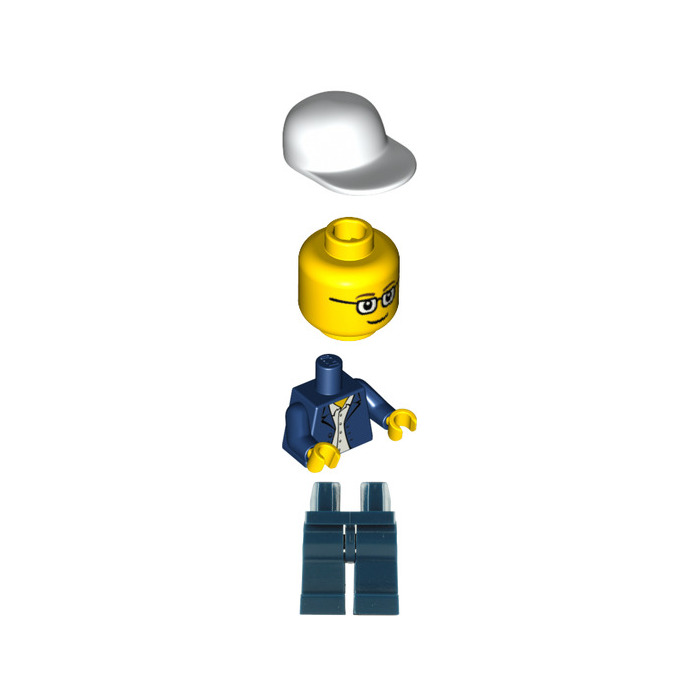 LEGO Community Worker, Dark Blue Jacket Minifigure