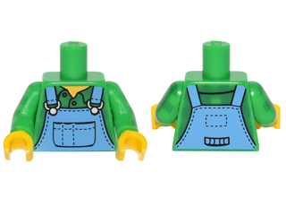 LEGO Child with Green Top and Blue Overalls