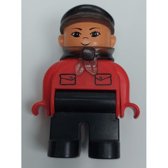 LEGO Train conductor with red top