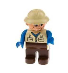 LEGO Duplo Male with Pith Helmet