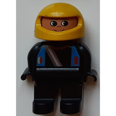 LEGO Man with Helmet and Racer Diagonal Zipper Print