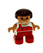 LEGO Child with Red Overalls