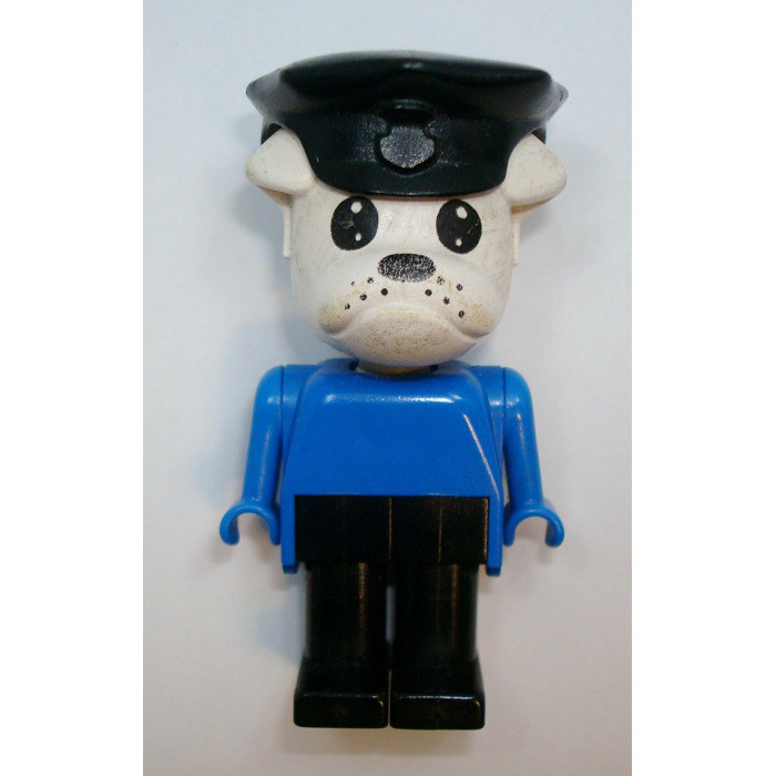 LEGO Constable Clarke Bulldog with Police Hat Fabuland Figure