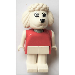 LEGO Paulette Poodle with White Eyes Fabuland Figure