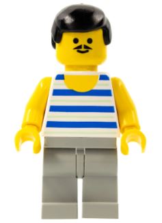 LEGO Freestyle Figure with Striped Top Minifigure
