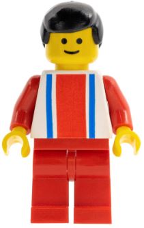 LEGO Man with Vertical Striped Top Minifigure