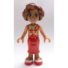LEGO Susan, Red Long Skirt, Dark Red Vest Minifigure