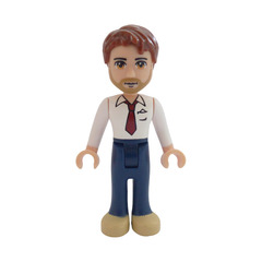 LEGO Peter with white shirt, tie, blue pants Minifigure