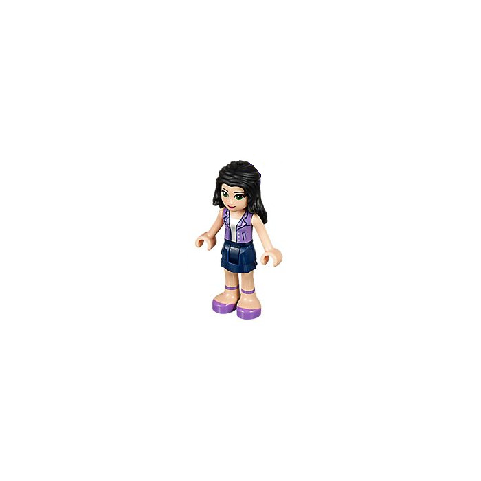 LEGO Emma, Dark Blue Skirt, Purple Top Minifigure