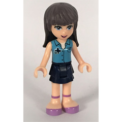 LEGO Sophie with Dark Blue Layered Skirt and Medium Blue Sleevless Top Minifigure
