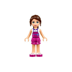 LEGO Naomi, Magenta Layered Skirt, White Top with Magenta Apron Minifigure