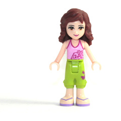 LEGO Olivia with Lime Cropped Trousers and Bright Pink Top Minifigure