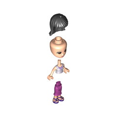 LEGO Maya with Magenta Skirt and Plaid Sleeveless Shirt Minifigure