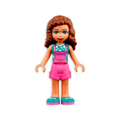 LEGO Olivia - Dark Pink Overalls Minifigure