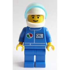 LEGO Octan Driver with White Helmet Minifigure