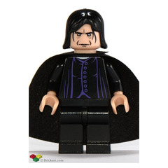 LEGO Professor Severus Snape with Light Flesh Head and Black Cape Minifigure