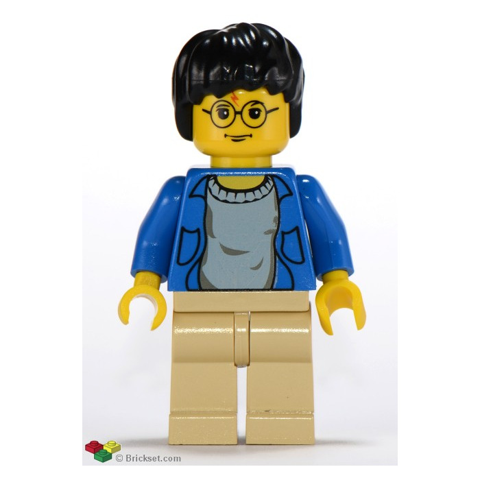 LEGO Harry Potter with Blue Open Sweater Minifigure