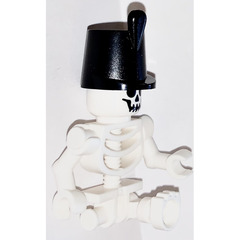 LEGO Skeleton with Hat and One Leg Minifigure