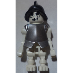 LEGO Skeleton with armour and Conquistador Helmet Minifigure