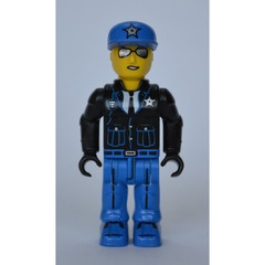 LEGO Policeman with Blue Cap with Silver Star Minifigure