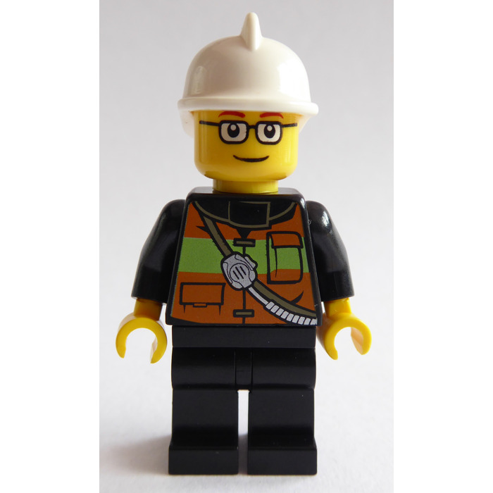 LEGO Fireman with Glasses Minifigure