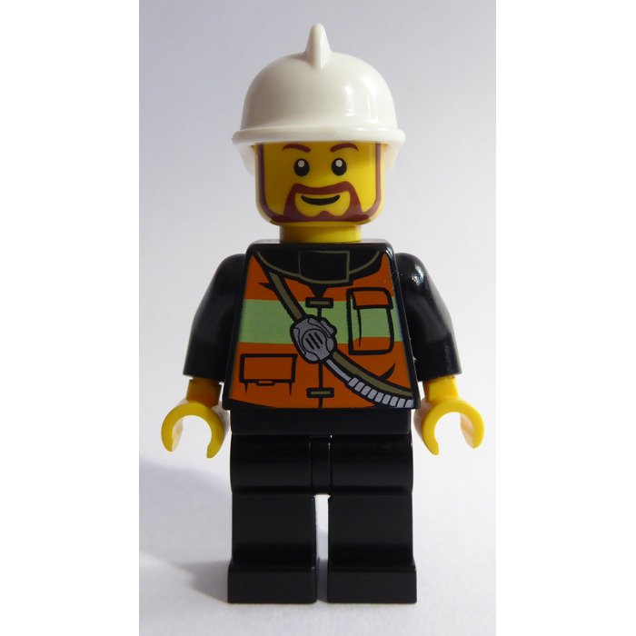 LEGO Fireman with Beard Minifigure