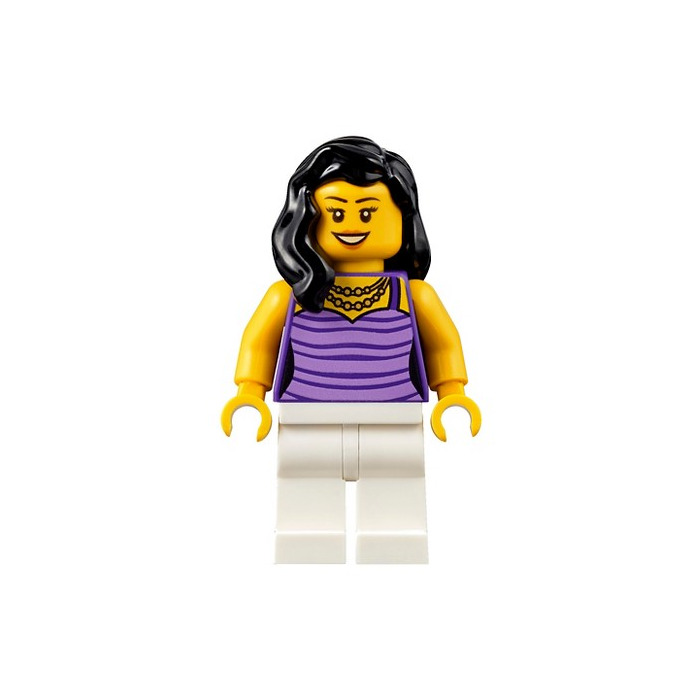 LEGO Mom - Dark Purple Striped Top Minifigure