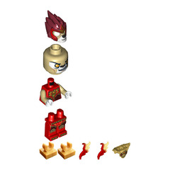 LEGO Laval - Armor Breastplate, Flame Wings Minifigure