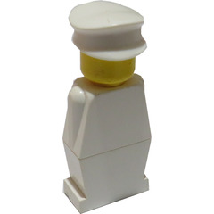 LEGO Legoland Man with with White Hat Minifigure