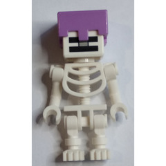 LEGO Skeleton with Medium Lavender Helmet Minifigure