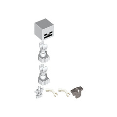 LEGO Skeleton with Armor Minifigure