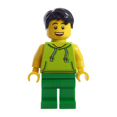 LEGO Man in Lime Sleeveless Shirt Minifigure