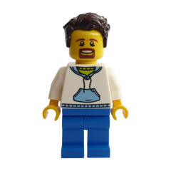 LEGO Man with White Sweatshirt Minifigure