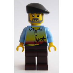 LEGO Legoland Train Male Passenger, Hawaiian Shirt Minifigure