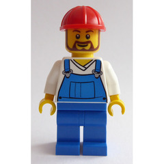 LEGO Pencil Pot Construction Worker Minifigure