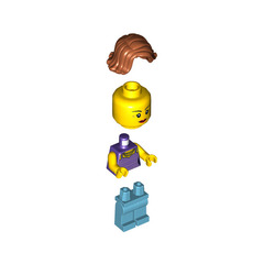 LEGO Woman with Dark Purple Top Minifigure