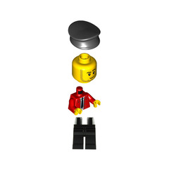 LEGO LEGOLAND train guard Minifigure