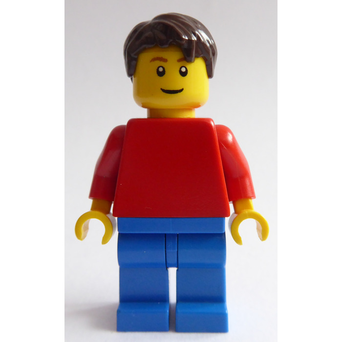 LEGO Creationary Man with Red Torso Minifigure