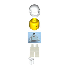 LEGO Reissue Classic Space White with Airtanks and Modern Helmet Minifigure