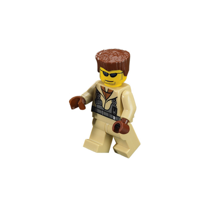 LEGO Hot Rod Driver Tan Outfit Minifigure