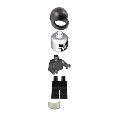 LEGO Space Skull Minifigure without Sticker