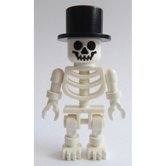 LEGO Skeleton with Top Hat Minifigure