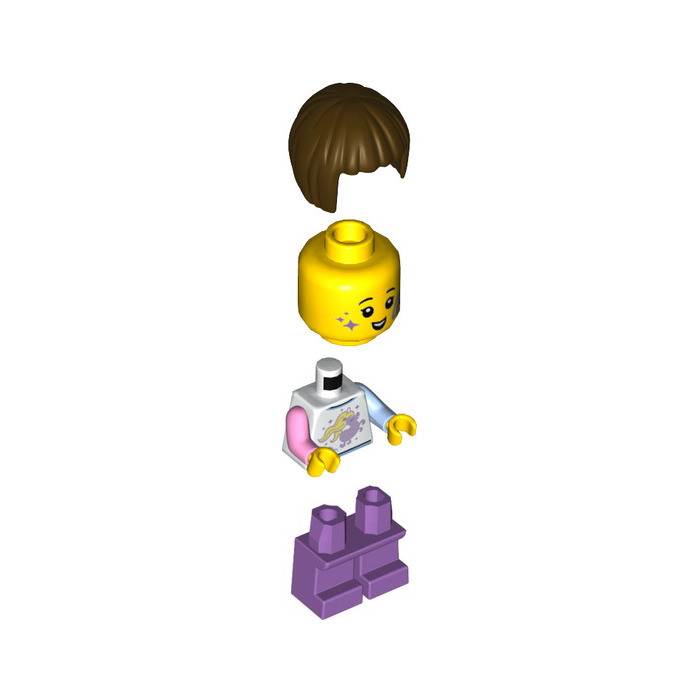 LEGO Girl with Pony Shirt Minifigure