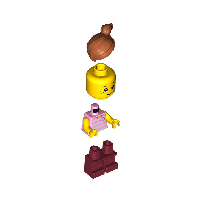 LEGO Pink and White Striped Jumper Minifigure