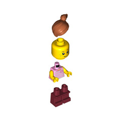 LEGO Pink and White Striped Jumper Minifigure