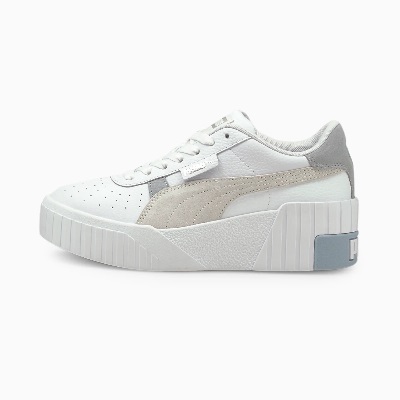 Puma - Cali Wedge Mix Womens Sneakers - White-Nimbus Cloud-Blue Fog