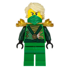 LEGO Lloyd Rebooted with Golden Armor Minifigure