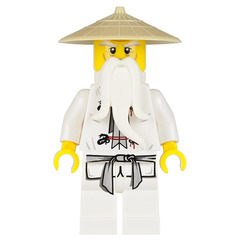 LEGO Sensei Wu Minifigure with Tan Hat