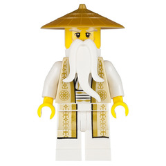 LEGO Sensei Wu - tan and gold robes Minifigure
